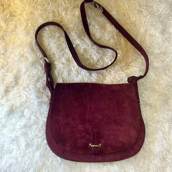 Celine Handbags - Celine Lefebure Emma Suede saddle bag small